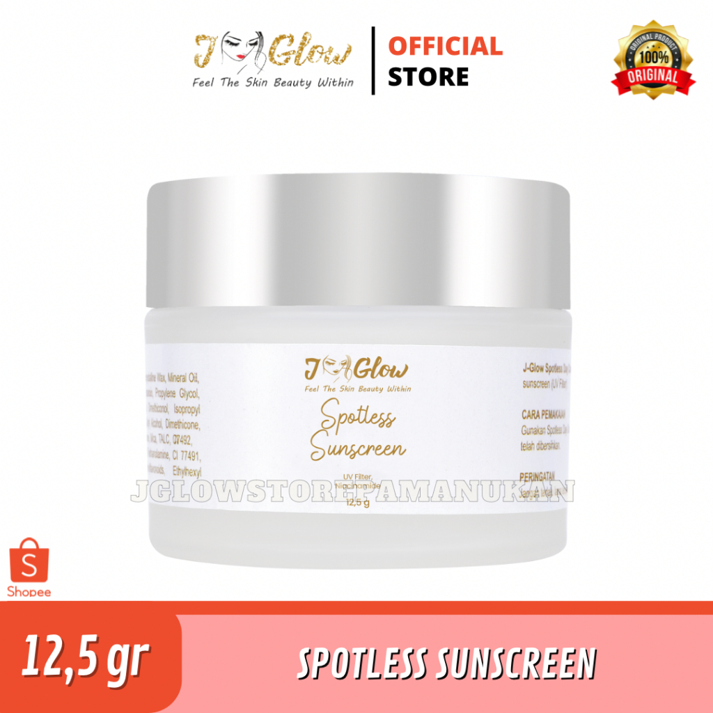 JGLOW SKINCARE Sunscreen spotless ecer/ SUNSCREEN SPOTLESS ( FLEK ) / PERAWATAN WAJAH BPOM  / ORIGIN