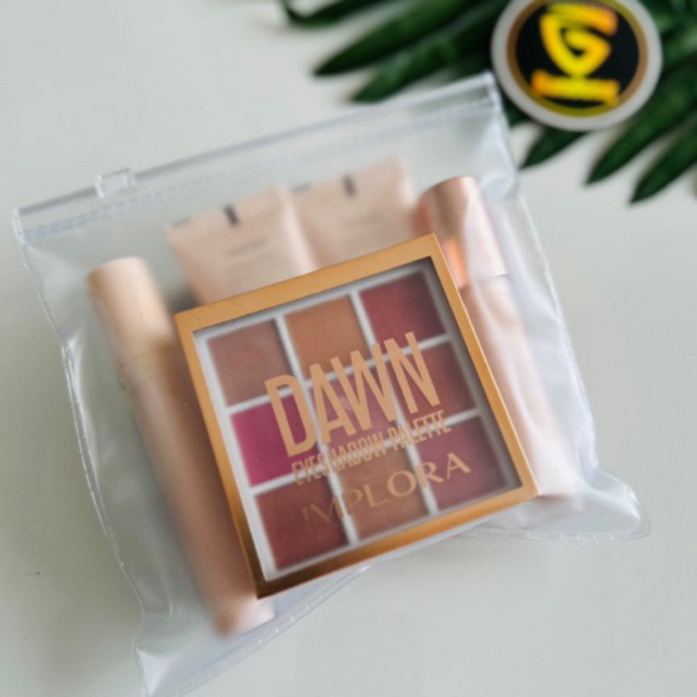 Ziplock Pouch Make Up Kosmetik Foundation Skincare Blush On Eyeshadow Eyeliner Lipstick PVC Premium