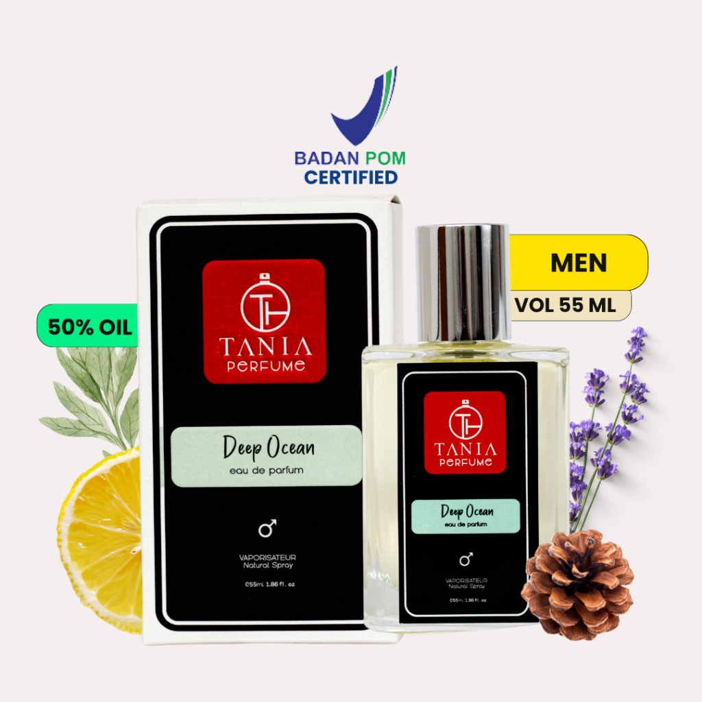 fReSh- TANIA PERFUME - DEEP OCEAN/BULGARI AQUA - EXTRAIT DE PERFUME 55 ML BPOM - PARFUM PRIA