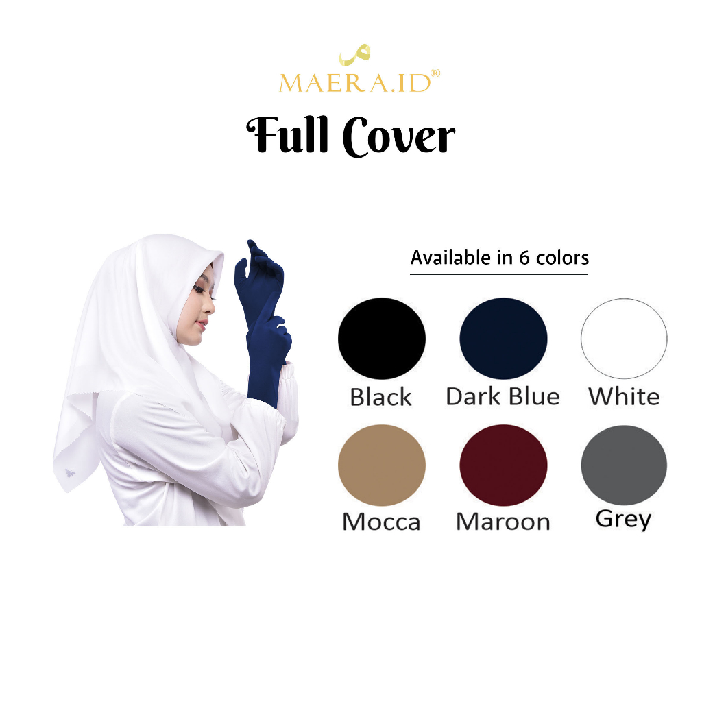 Sarung Tangan Wanita Muslimah Panjang Touchscreen Full Cover By Maera