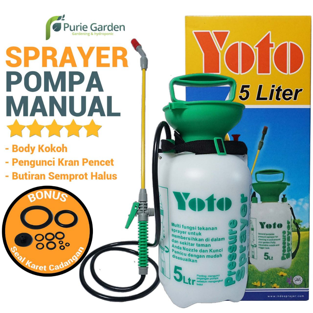 Sprayer 5 Liter Yoto Alat Semprot Pressure Sprayer PG KDR