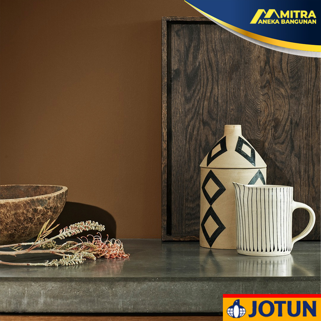 CAT TEMBOK JOTUN INTERIOR EKSTERIOR WARNA EARTHY BROWN 12127 / COKLAT