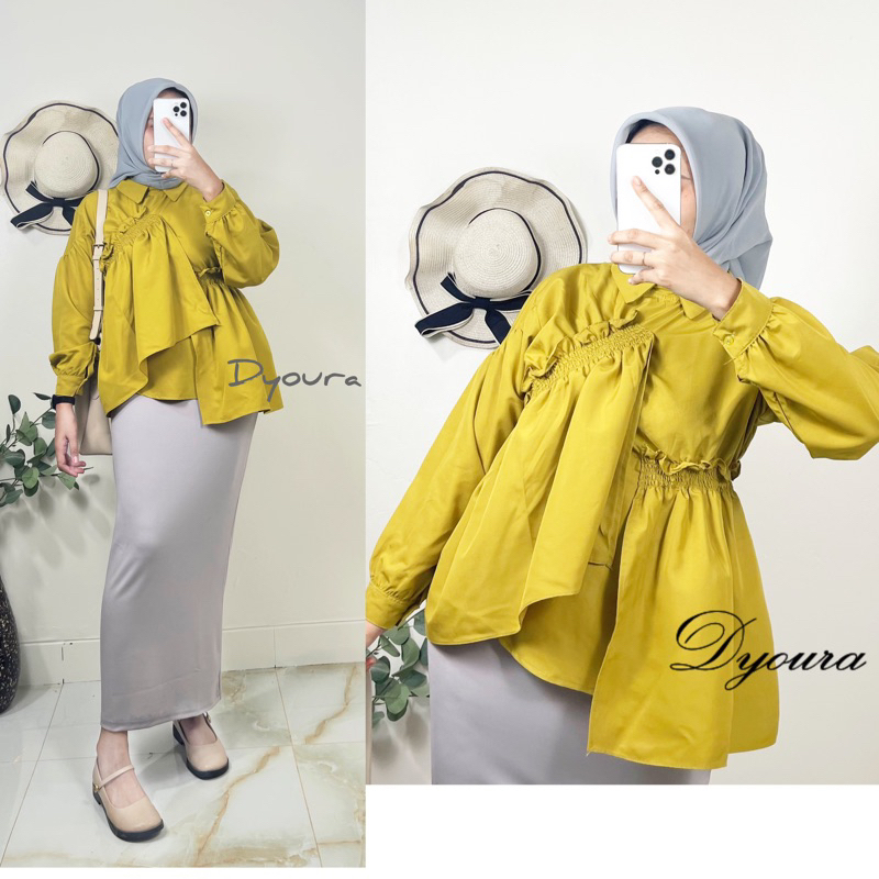 Atasan wanita terbaru/ blouse bella zara/ Atasan premium popline