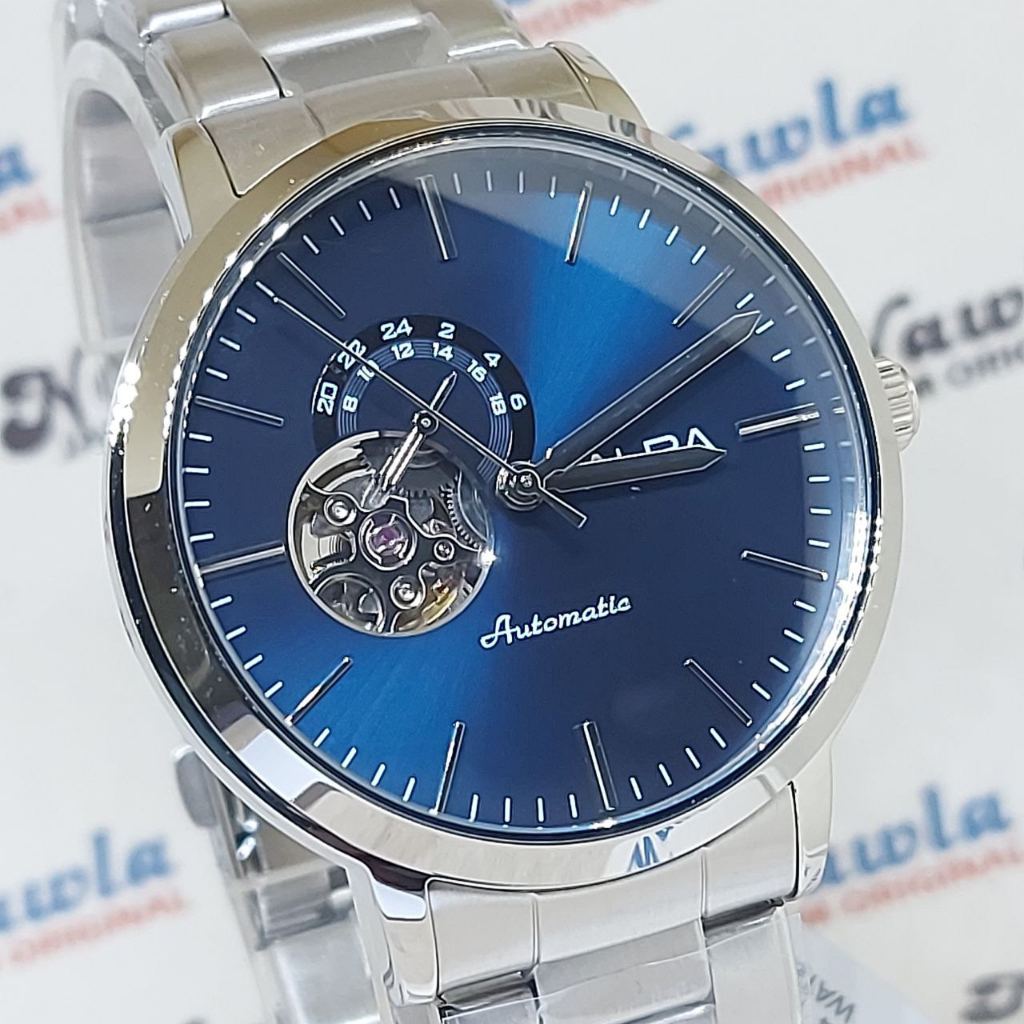 Alba Automatic A9A005X1 Open Heart Blue - Jam Tangan Pria A9A005