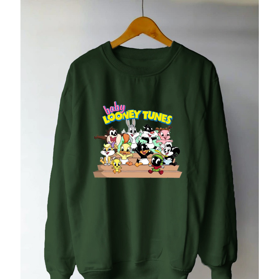 Sweater Wanita Karakter Baby Looney Tunes Sweatshirt Oversize