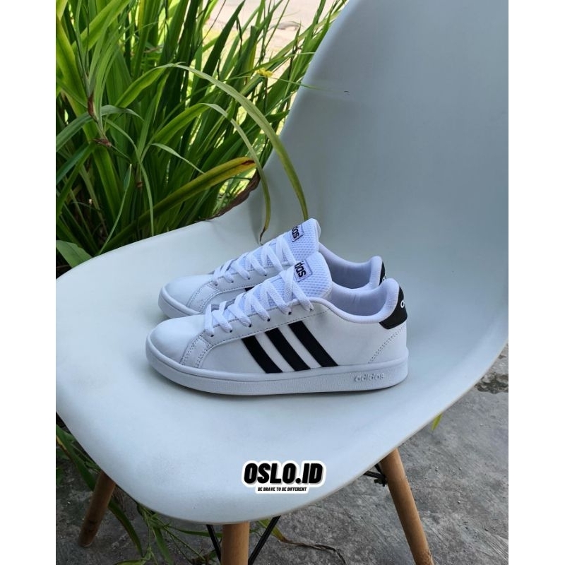 Adidas Neo White List Black Premium High Quality Import