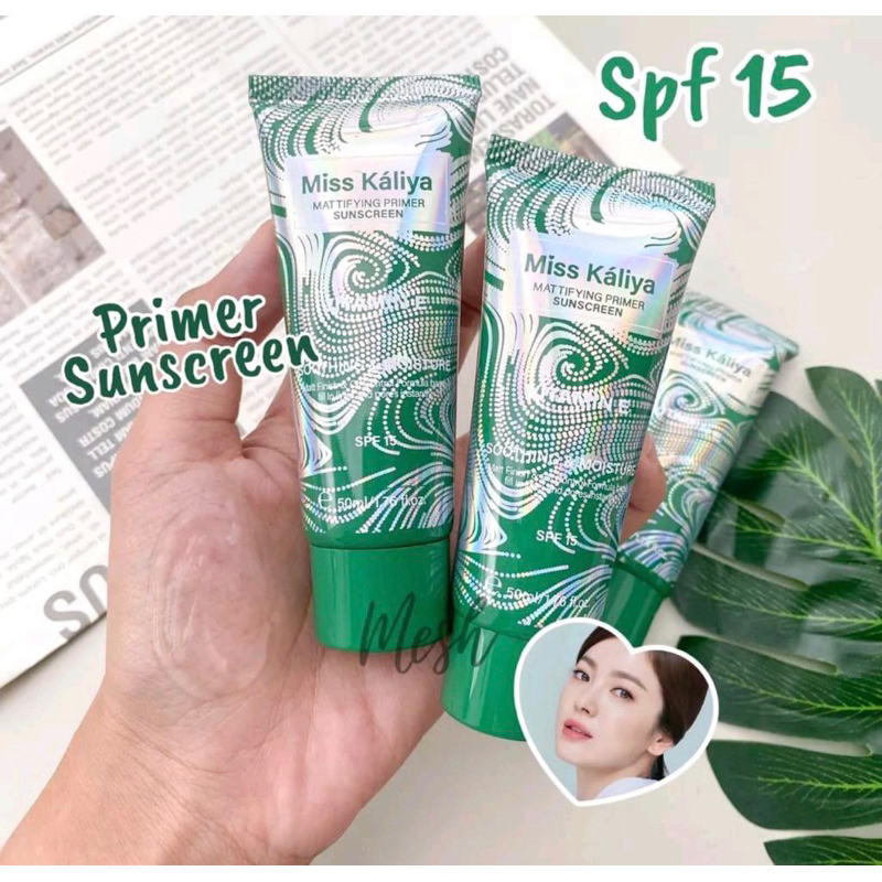 GRATIS ONGKIR COD MEDAN TERMURAH Primer dengan Sunscreen SPF-15 Oil control formula base Make Up Base Primer Soothing &amp; Moisture