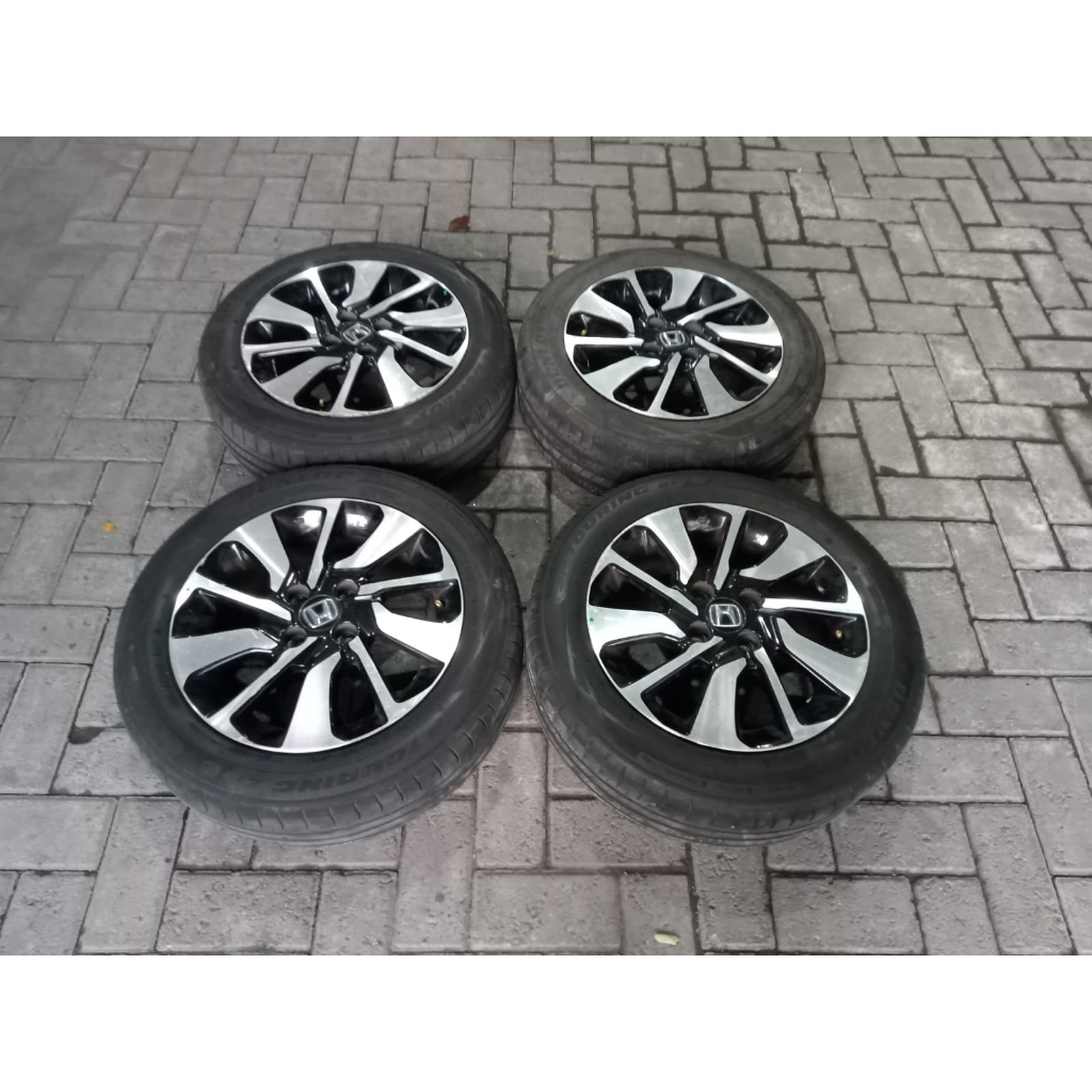 VELG MOBIL ORIGINAL BRIO RS RING 15 LEBAR 6 PCD 4x100 BAN CALYA AGYA