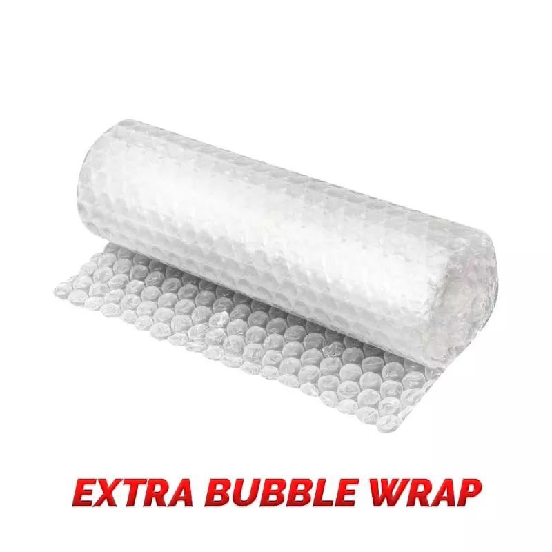 

Tambahan Extra Bubble Wrap untuk packing