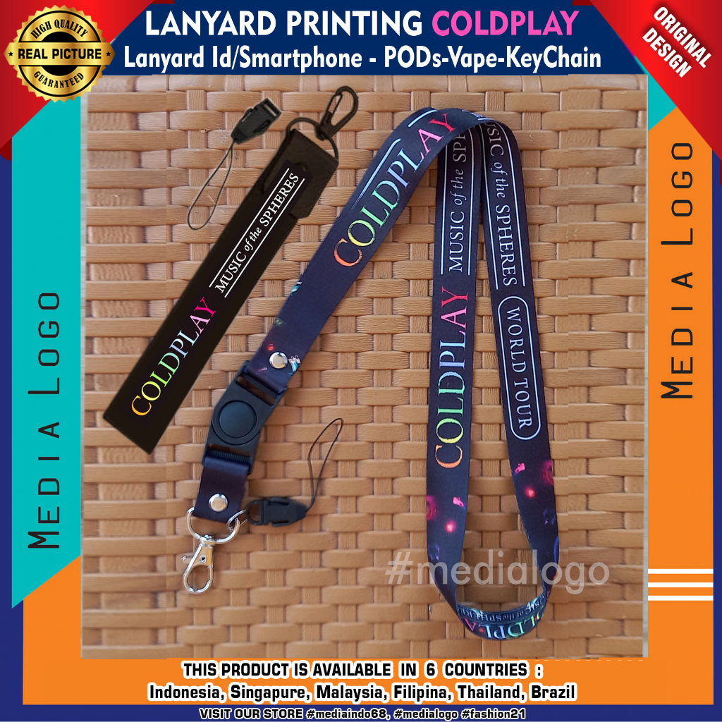 Lanyard Printing Fashion-KeyChain Coldplay2023 New (Merchandise)