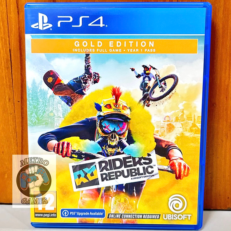 Riders Republic PS4 Kaset Riders Republic Playstation 4 CD BD Game Games Rider Republic Ps4 Republics mainan gim original ori asli balapan balap sepeda downhill raider drag racing race motor mobil down hill rally riders republic ps4 ps5 bluray disc