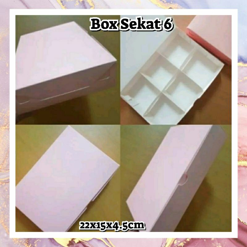 

Box Sekat 6 Dus Sekat Eggtart Pie 22x15x4.5cm Packaging