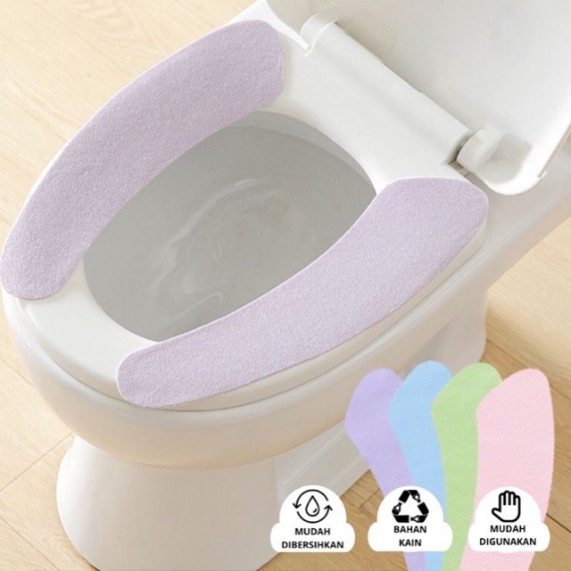 STIKER DUDUKAN TOILET TAHAN AIR DENGAN PEREKAT