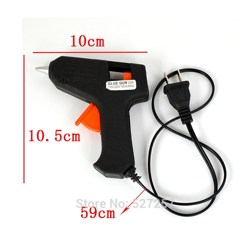 LEM TEMBAK / HOT MELT GLUE GUN ON OFF 10 WATT / GLUE GUN MINI