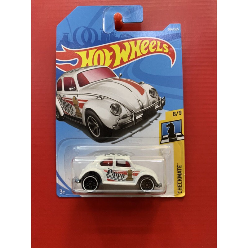 HOT WHEELS VOLKSWAGEN BEETLE Pawn PUTIH VW KODOK HW CHECKMATE [WHITE] RARE ITEM LANGKA