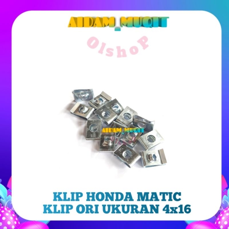 20 PCS BAUT KLIP BODY HONDA SILVER 4X16 BAUT KLIP HONDA MATIC BAUT KLIP MOTOR HONDA BAUT KLIP BATOK BODI HONDA SKRUP KLIP HONDA MURAH UKURAN M4X16