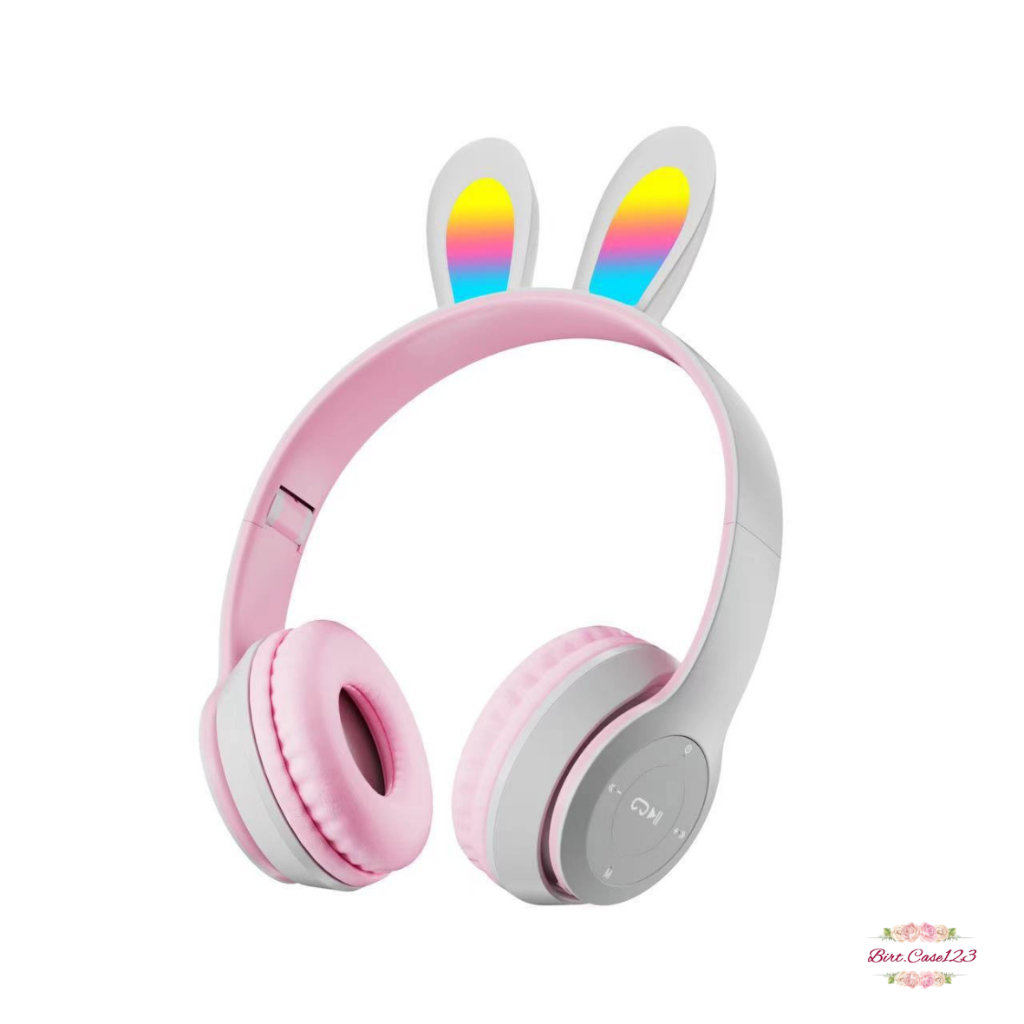P47R CAT EARS HEADSET headphone Hf bando telinga kucing LED BANDO BLUETOOTH wireles RGB GAME HEADSET G-P47R LED WIRELESS super BASS BC8069
