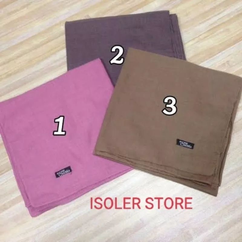 Hijab Segiempat Saudia Jahit Tepi Polos Original Ansania