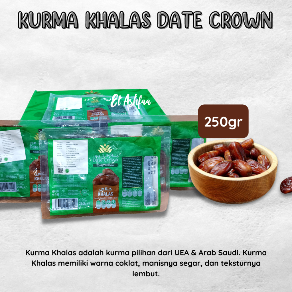 

Kurma Premium | Kurma Khalas Date Crown 250gr - Pusat Grosir Al Noor