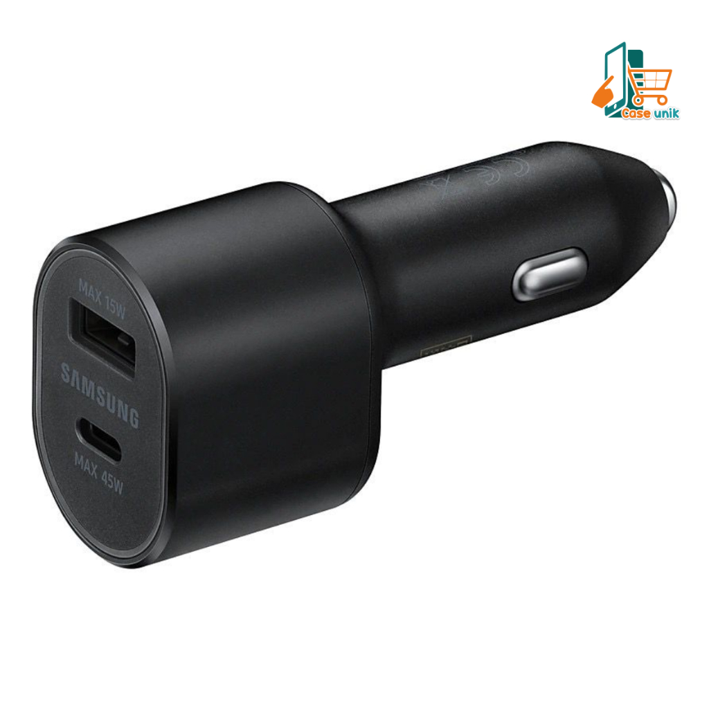 Saver Cashan mobil SAMSUNG 45W + 15W Super Fast Dual Car Charger 45W+15W Original100% pengisian daya super cepat dapat kabel c to c CS5942