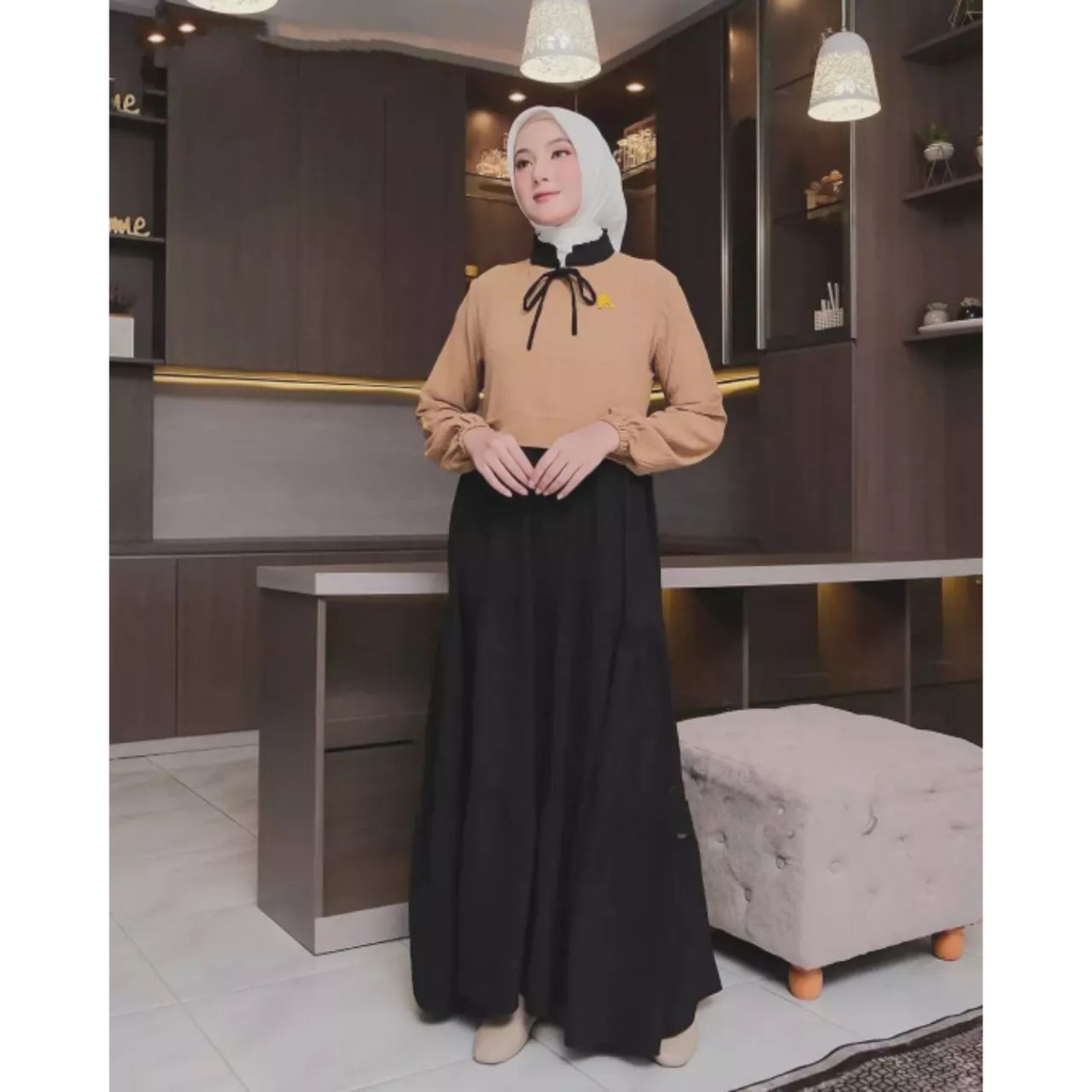 Nazwa deress gamis polos terbaru gamis busui ziper depan busui