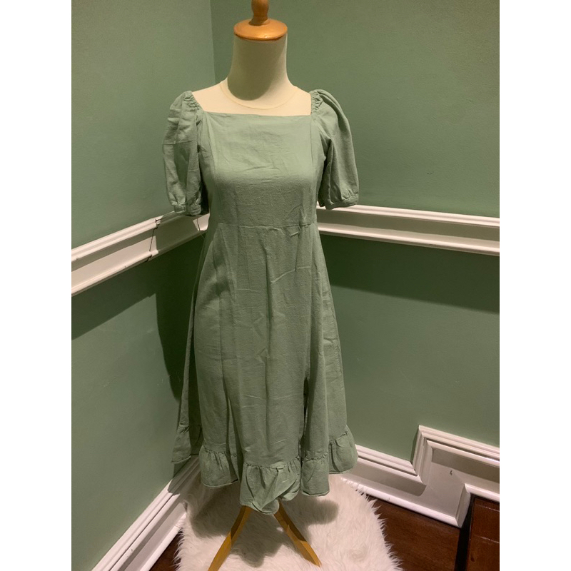 Dress hijau sage