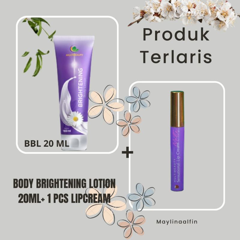 BRIGHTENING BODY LOTION MULTIBEAUTY FREE LIPCREAM MULTIBEAUTY