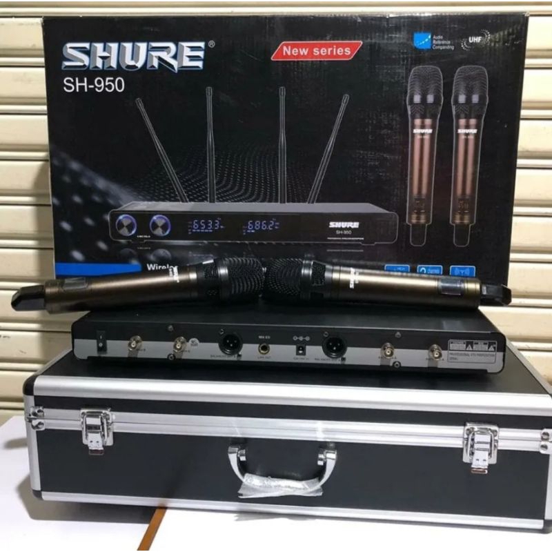 mic wireless shure sh950 bonus koper