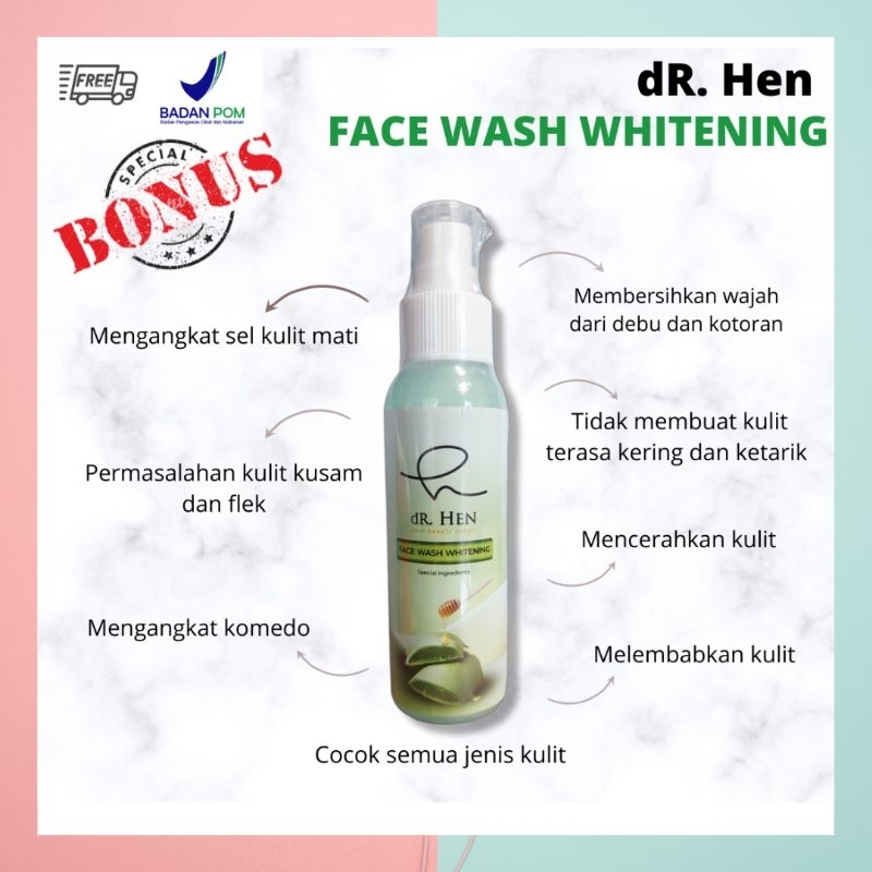 Face Facial Wash Whitening dr. HEN Clinic Skincare by dR. Richard Lee