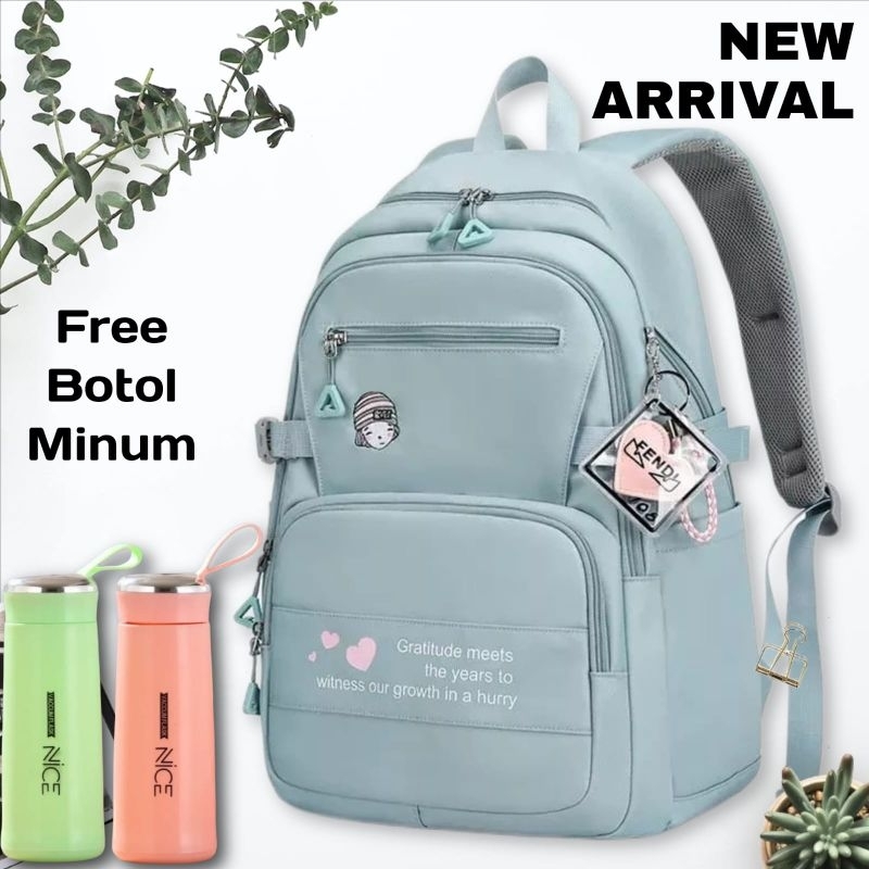 New Ransel Sekolah Ransel Wanita Backpack Wanita Korea