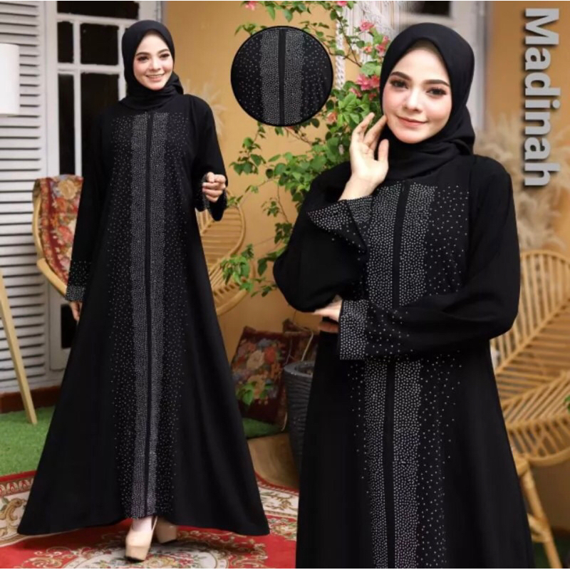 GAMIS SYAR’I ABAYA SAUDI MADINAH (BUSUI) RESLETING SAMPE BAWAH ANGGUN ELEGAN MURAH COD