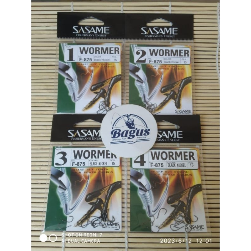 Kail patis mata pancing hook SASAME WORMER F875