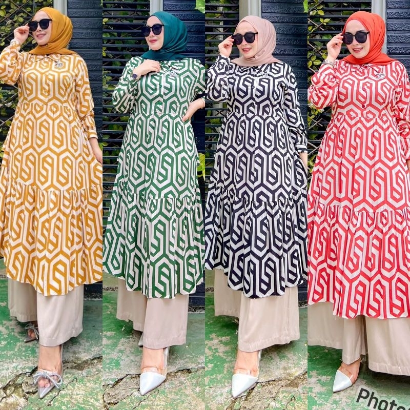 NOVIA SET TUNIK + KULOT BY POPPY SYAR'I