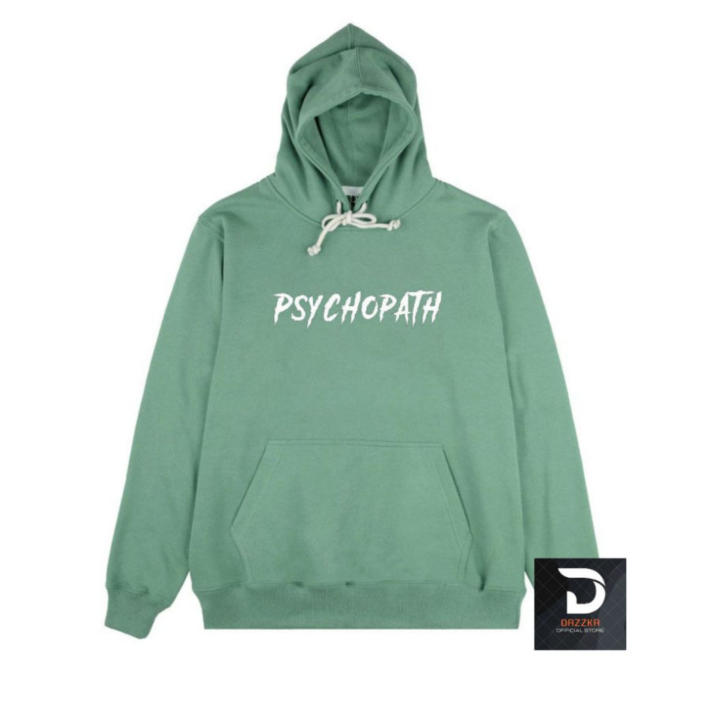 Sweater Hoodie Psychopath Sage Green Pullover