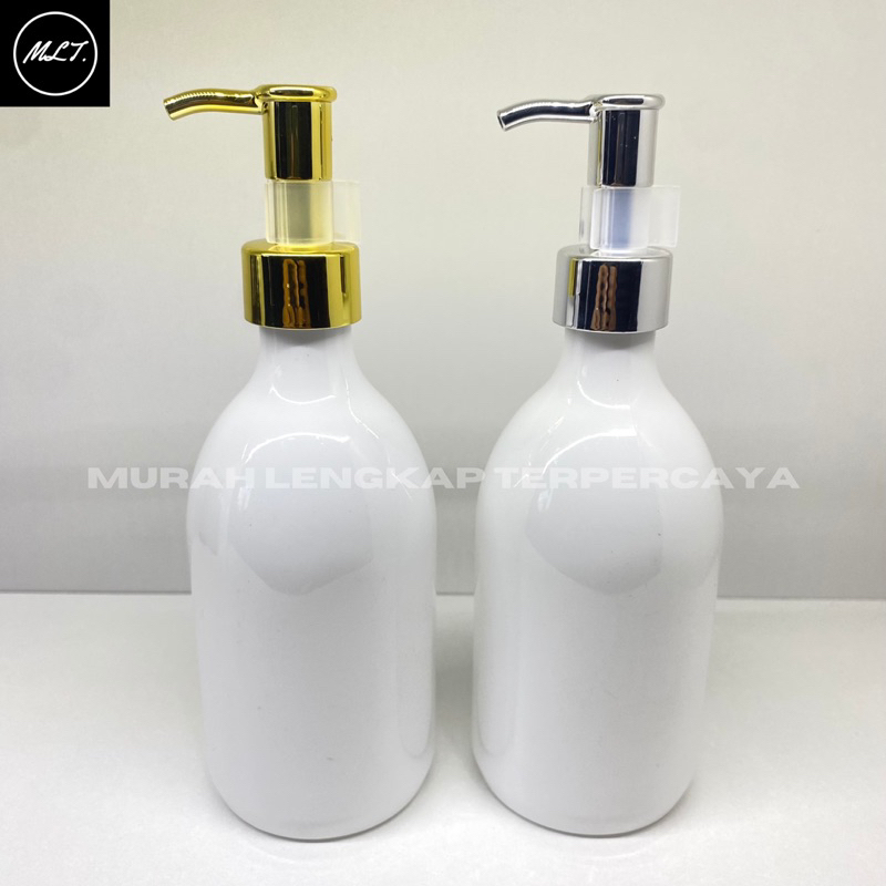BOTOL PUMP 300 ML SABUN CAIR SCARLETT PUTIH WHIT CLIP OIL GOLD SILVER