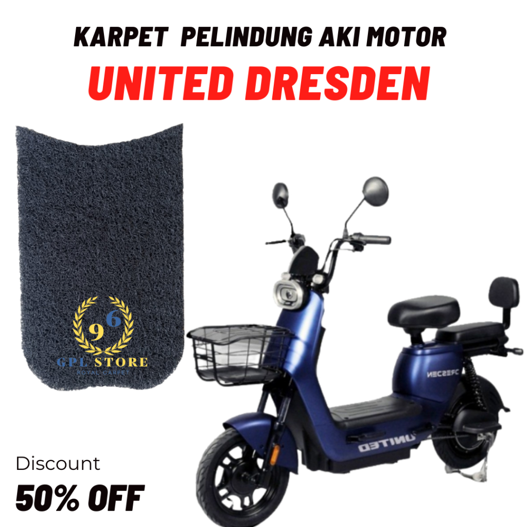 Alas kaki Karpet sepeda motor listrik United Dresden