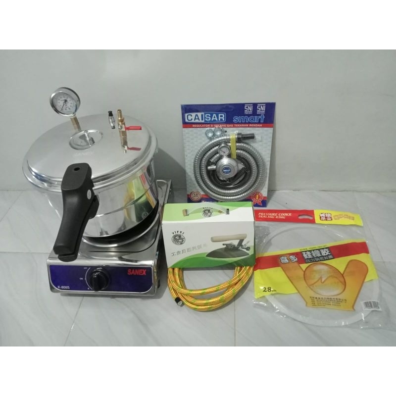 Setrika Uap Boiler Presto 12 Liter + kompor + Steamtrap