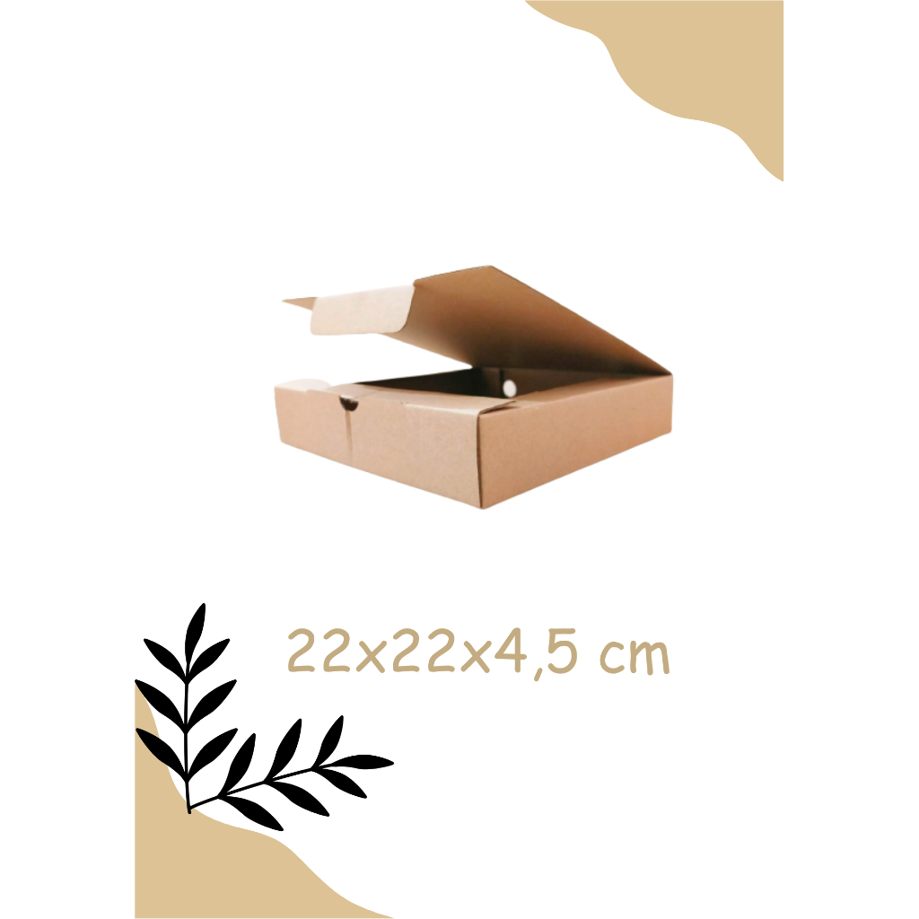 

Dus Pizza| Box Pizza 22x22x4,5 cm | Kotak Pizza 22/ Kardus Pizza Uk. 22 | Model Box Pizza | Kotak Aksesoris