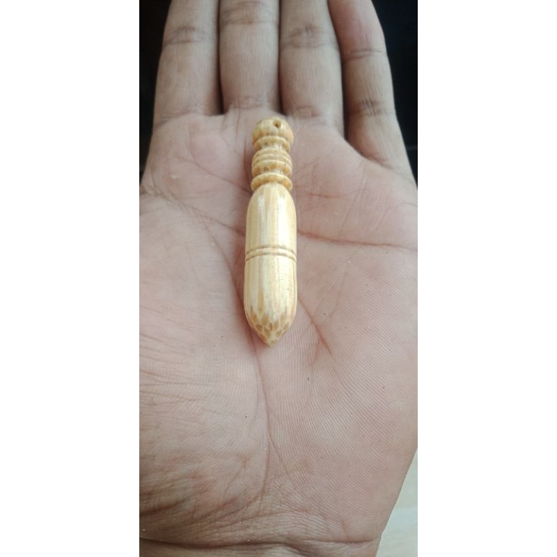 Liontin / bandul kalung kayu nibung(liwung emas)