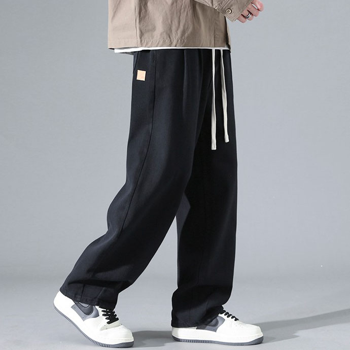 Celana Joger Pria hitam Celana Panjang Pria Murah Korean Style Cargo Celana Kulot Santai Pria Oversize Sweatpants Jogger Unisex Loose Straight Pants