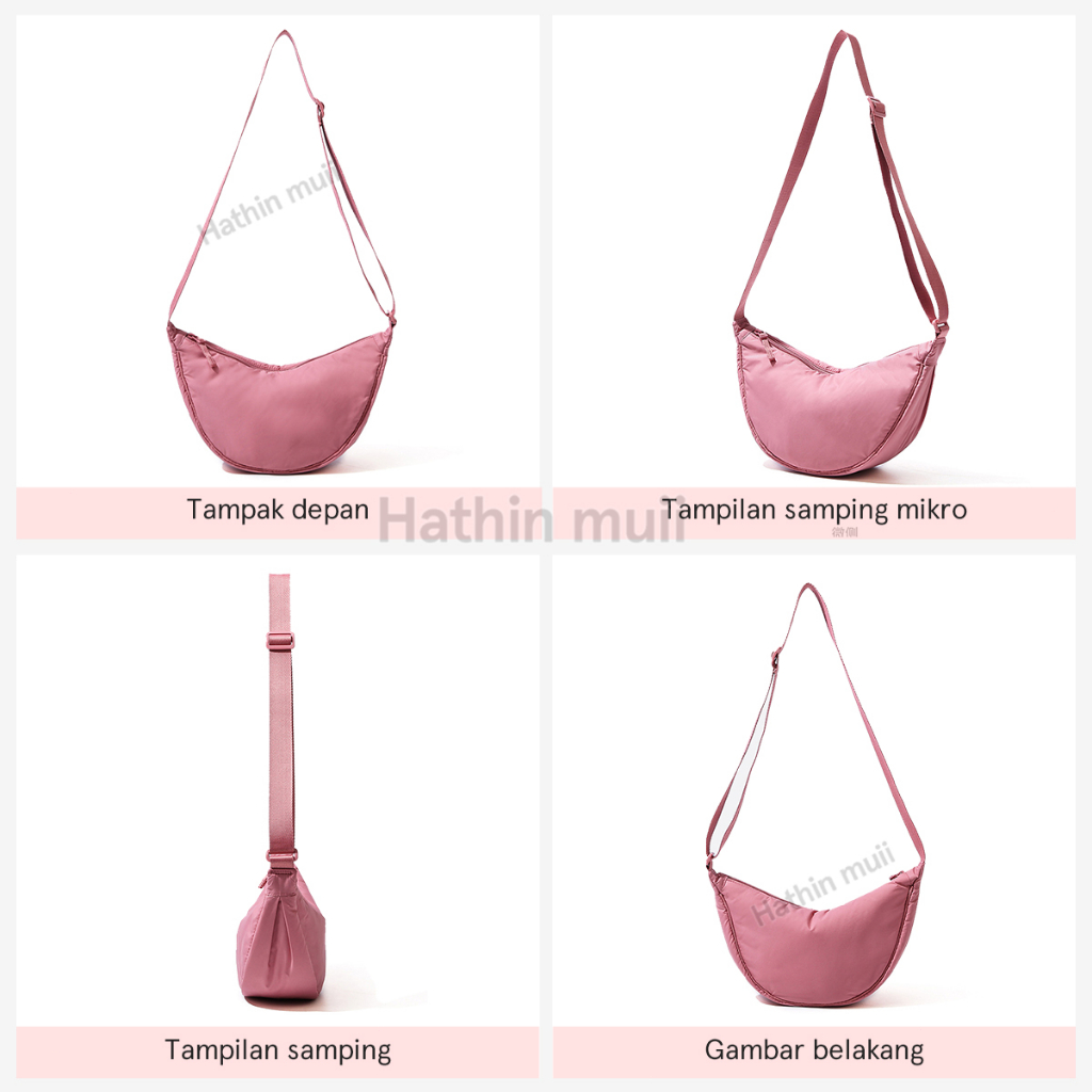 TasMolly【COD】Tas Bahu Mini Wanita Selempang import Waist Bag Casual Sling Bag Shoulder Round Bulat Uniqlo Cewek Jastip Sale