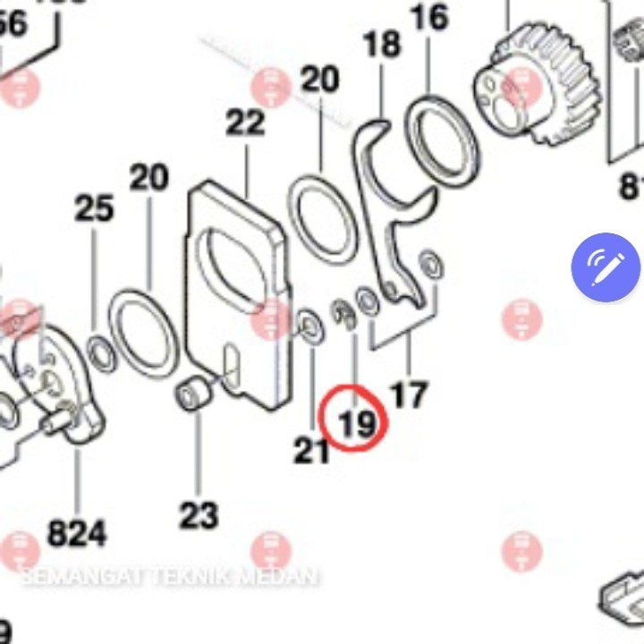 GST80PBE GST80PB LOCKING WASHER JIGSAW BOSCH GST 80 PBE PB 2916080907