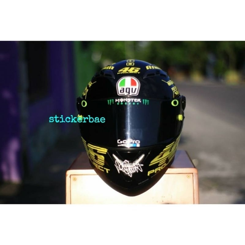 stiker helm full face atau half face sticker cutting motif 46