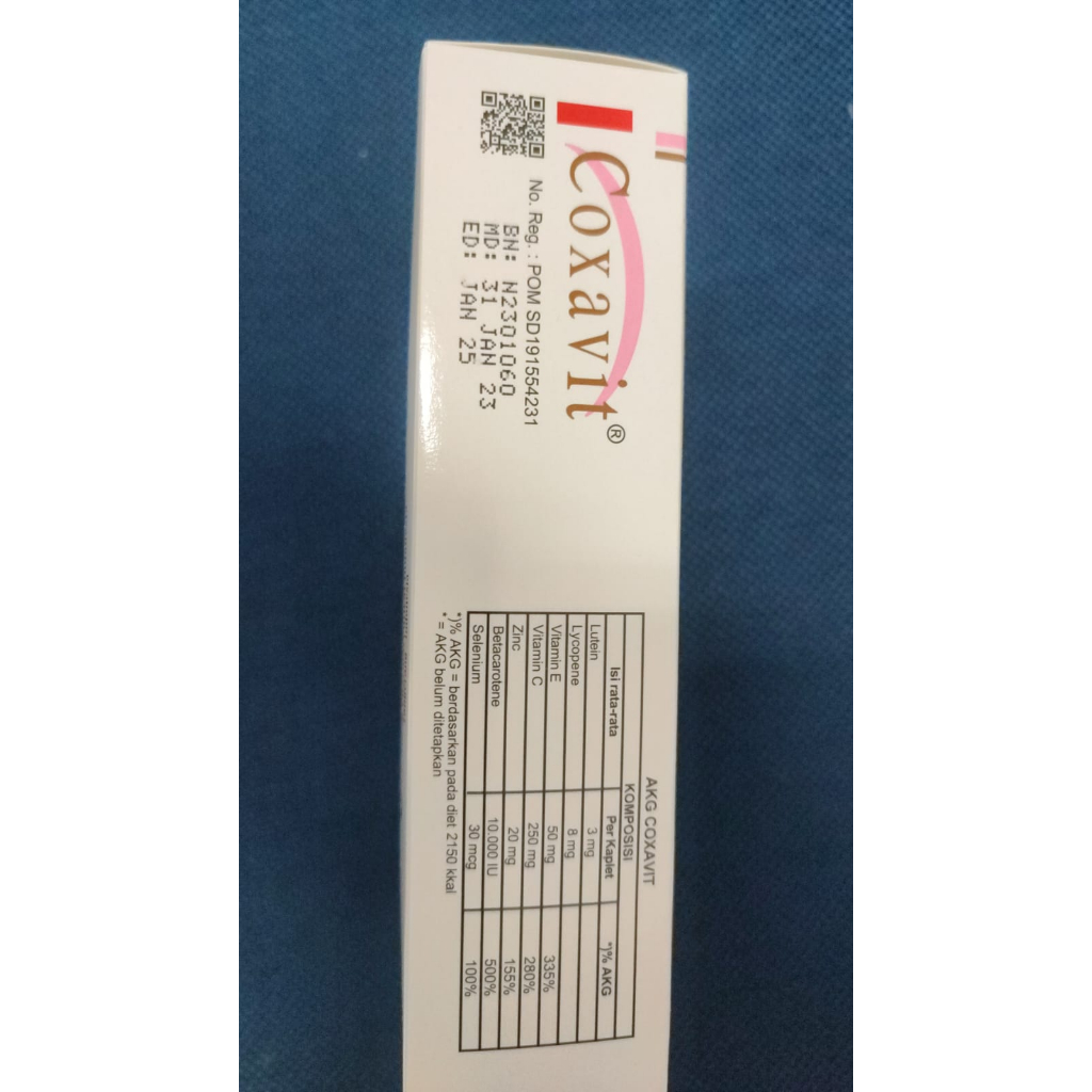 COXAVIT Box 30 Tablet Suplement Multivitamin