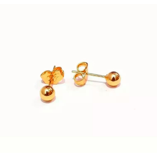 DHIO - Anting tusuk sterling titanium gold