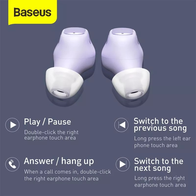 Baseus TWS True Wireless Bluetooth Earphone Earbuds Mini WM01