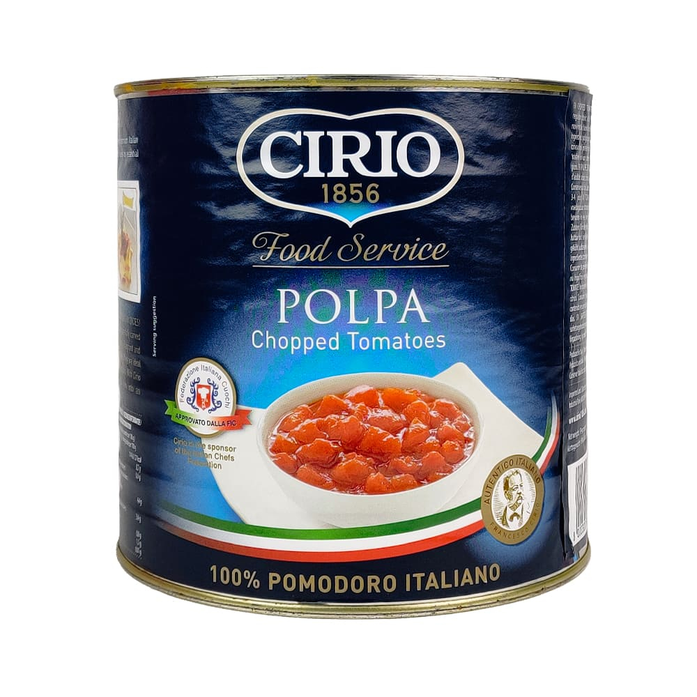 

Cirio Polpa Chopped Tomatoes 2500gram / Potongan Tomat