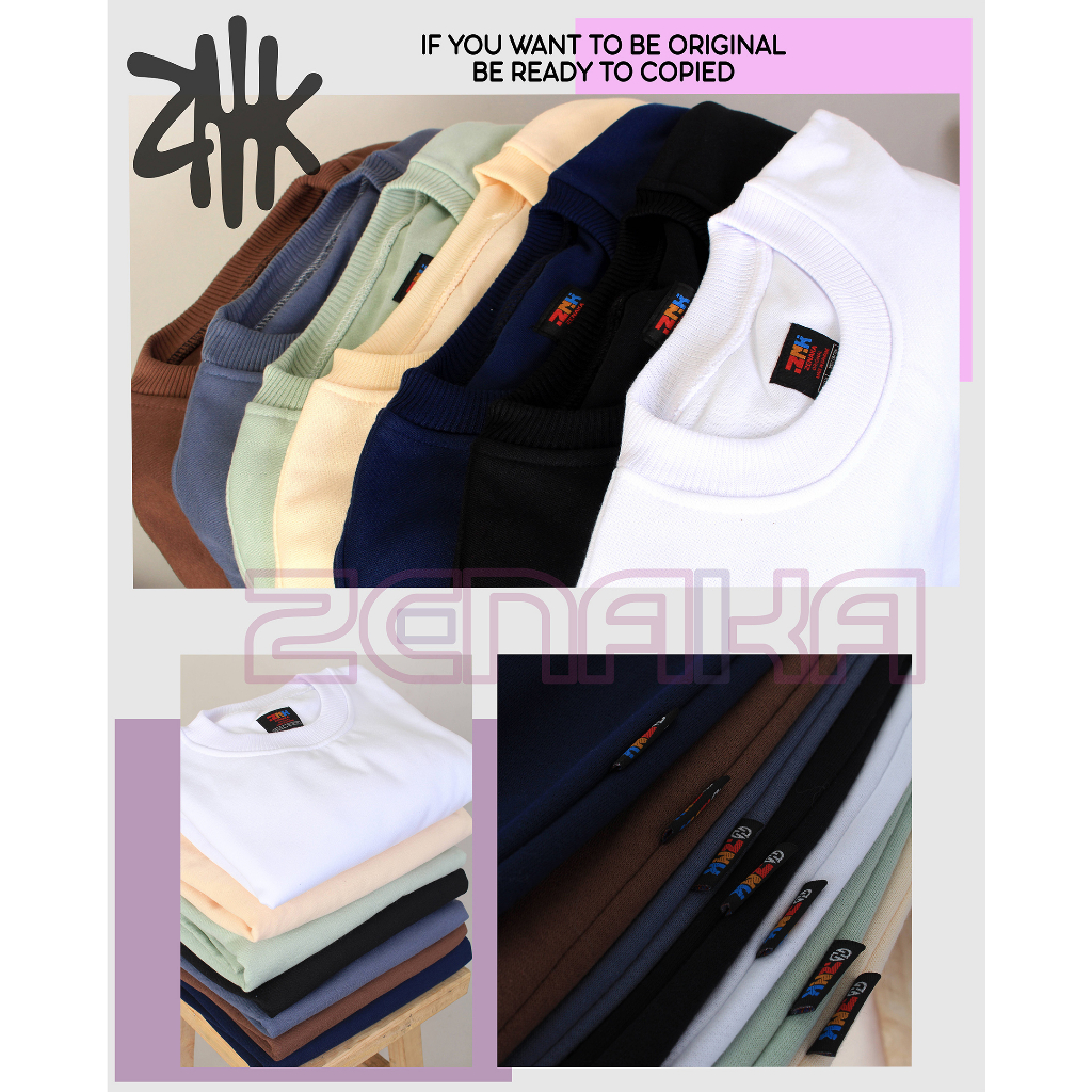 Zenaka Crewneck pria distro aesthetic Crewneck pria oversize tebal polos mint Sweater pria distro keren 2023 Sweater pria distro tebal aesthtetic Jaket pria keren distro terbaru 2023 Hoodie pria distro aesthetic graffity simple garfield