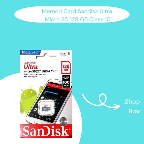 Sandisk Memory Card 128 GB Ultra Class 10