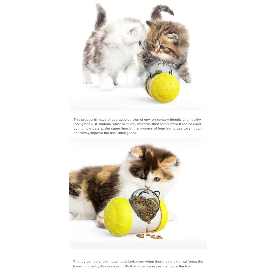 Mainan Interaktif Anjing Kucing Dispensing Toy Interactive Puzzle Toy Slow Multifungsi